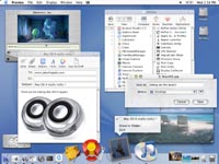 Mac OS X Aqua Desktop